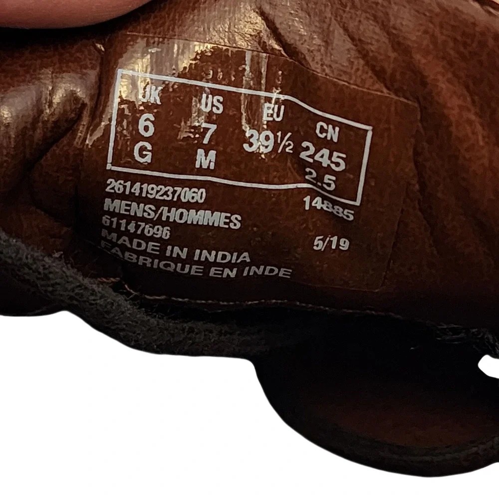 Clarks Mens Shoe sz 7M Brown Leather Ozford Comfort Walking Casual Lace Up 14885